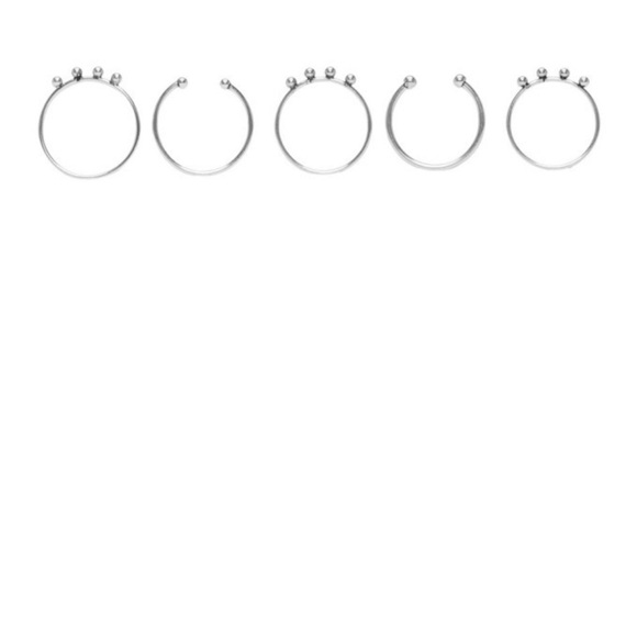 Isabel Marant Nirvana Elegant Silver Adjustable Rings Set - Picture 1 of 2